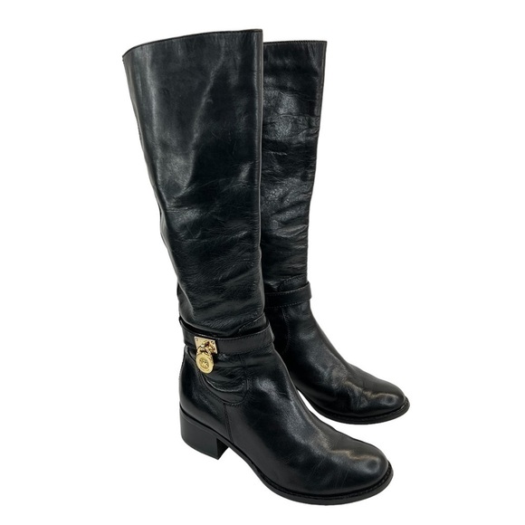 MICHAEL Michael Kors Shoes - MICHAEL Michael Kors Women’s Black Leather Riding Boots